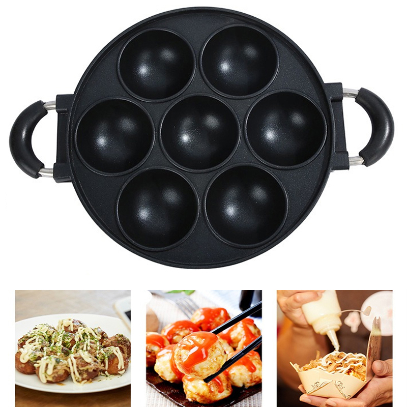 Dosa Pan Iron - 7 delik kek pişirme kazanı dökme