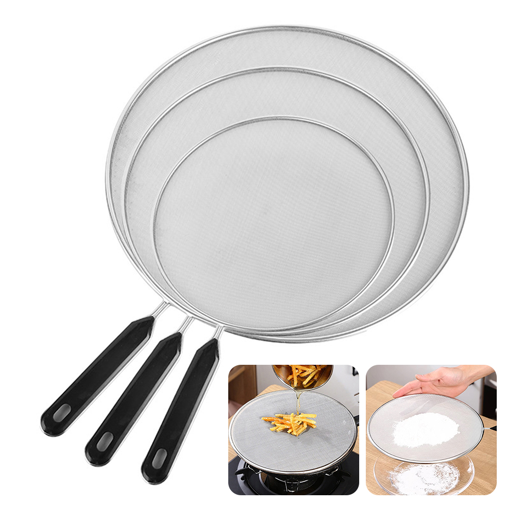 Dosa Pan Iron - 19-33 cm Paslanmaz Çelik Yağ Sıçrama