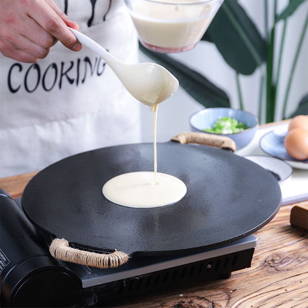 Dosa Pan Iron - 10.2/11/11.8/12.6/13.4 İnç Barbekü Izgara Kaplamalı Kızartma
