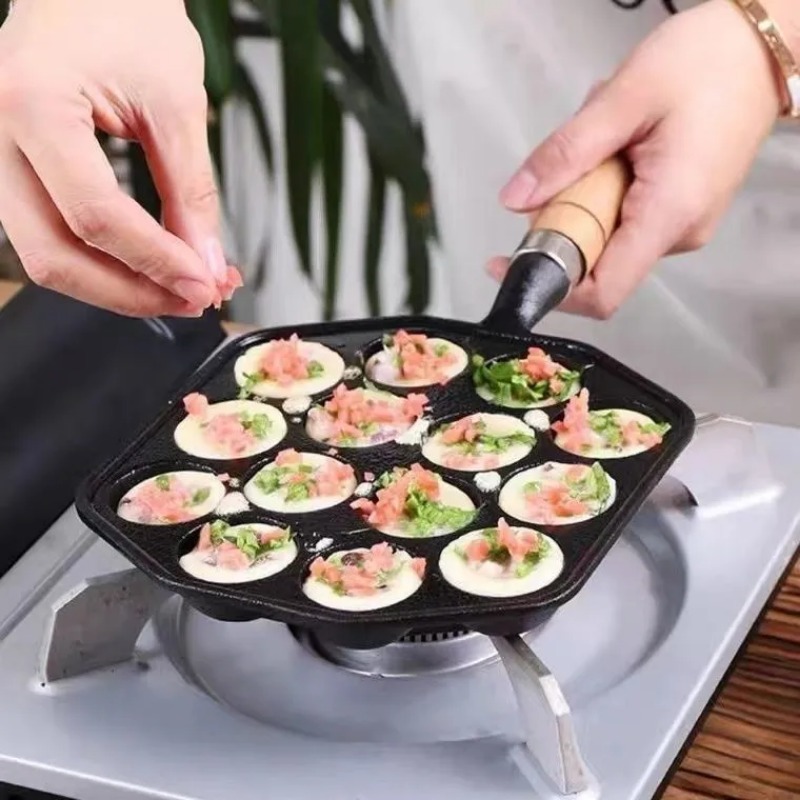 Pişirme Takoyaki Pan 14 delik  - Dosa Pan Iron incelemesi ve fiyatı