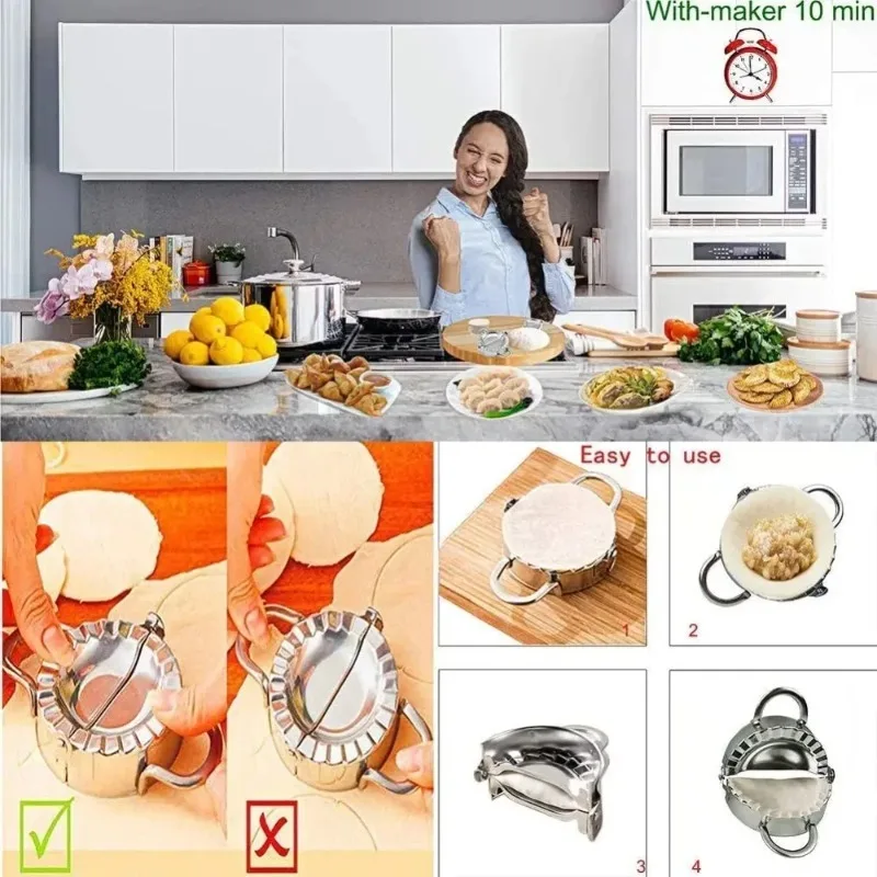 Paslanmaz Çelik Mantı Kalıbı,  - Gyoza Dumpling Maker incelemesi ve fiyatı